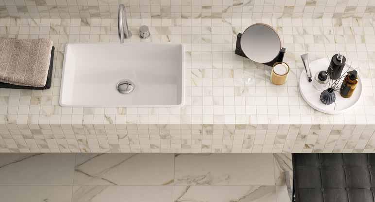 INFORMATION TILE PERFORMANCE DATA COLORED BODY PORCELAIN TILE - Rectified Monocaliber RECOMMENDED USE Charme LUX is recommended for indoor floors, walls, countertops, and outdoor walls in light