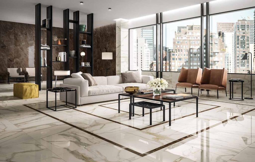 1LIVE IN STEP WITH THE TIMES T his contemporary style uses the timeless appeal of marble to confer elegance and exclusivity.