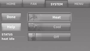Getting help and responding to alerts Your thermostat offers two types of assistance, if these