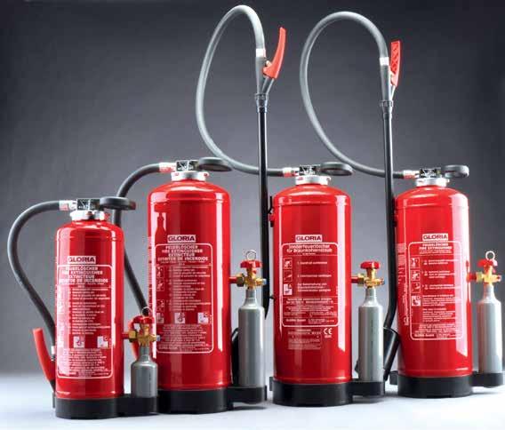 22 Portable fire extinguishers Powder extinguishers with external CO 2 cylinder Refillable fire extinguishers DIN EN 3, GS ISO 9001:2008 FM 27122 Universal powder extinguishers Due to their special