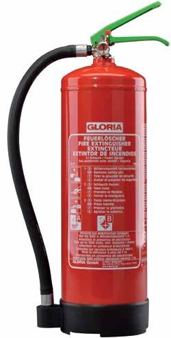 28 Portable fire extinguishers Foam/Water stored pressure extinguisher With squeeze grip operation DIN EN 3, GS, MED, BSI SDE, SD, WD WET FIRE EXTINGUISHERS Stored pressure extinguisher with squeeze