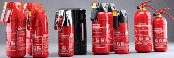 The main advantages of compact extinguishers Compact devices of standard class of high extinguishing performance Comfortable operation with one hand or easy activation with a lever used both for