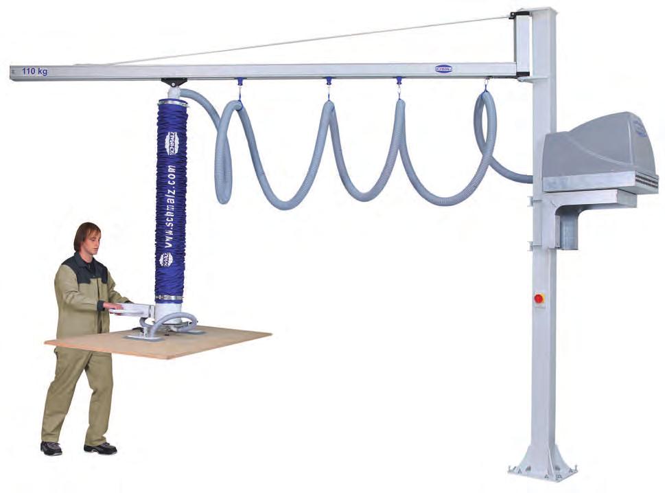 Vacuum Tube Lifter Jumbo Modular system design The vacuum tube lifter Jumbo is particularly suited to frequent and fast lifting and transportation of workpieces weighing up to 300 kg.