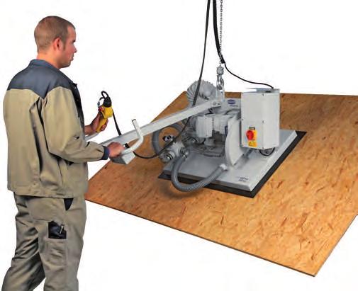 Vacuum Lifting Devices VacuMaster Safe handling of heavy wooden workpieces In addition to the modular design for standard solutions, Schmalz offers vacuum lifting devices that are specially
