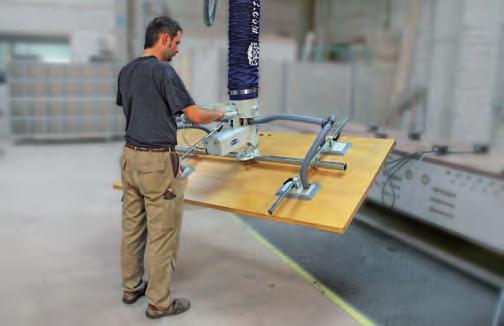 workpieces by 90 Vacuum lifting