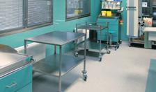 Tables are destined for storing surgical instruments and dressings during examination