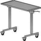 400x610 mm permissible load 5 kg product with CE mark 2-010 630 450 920/1370 2-002 urgical instrument table table top height adjusted by hand with crank