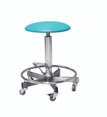 kg 2-040 560 560 460/600 2-042 560 560 490/630 group 5 2-041-, 2-045- Medical stool with hydraulic height adjustment for medical examinations round seat with diameter 350 mm, hydraulic height