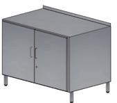 MEDICA AND TORAGE CABINET 2-292 Medical cabinet modular furniture cabinet with two wings full doors one shelf inside cabinet on legs with leveling adjustment