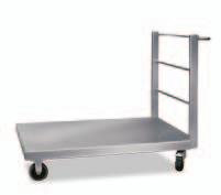 2-510 Paper trolley trolley for paper and fabric transportation and storage castors with diameter 80 mm, two castors with brakes castors with non smudging wheels 2-510 1100 400 1000 2-520