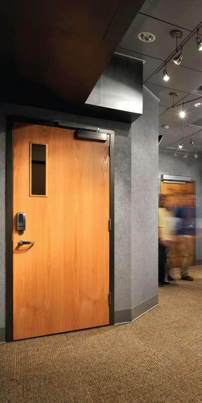Experience the latest technologies in the door and hardware industry: Life-safety Careful selection of doors and hardware can help facilities protect against extreme conditions and everyday hazards.