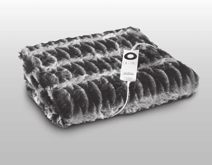 Feel Perfect Heated Throw Instruction Booklet TR6300 Luxe Faux Fur