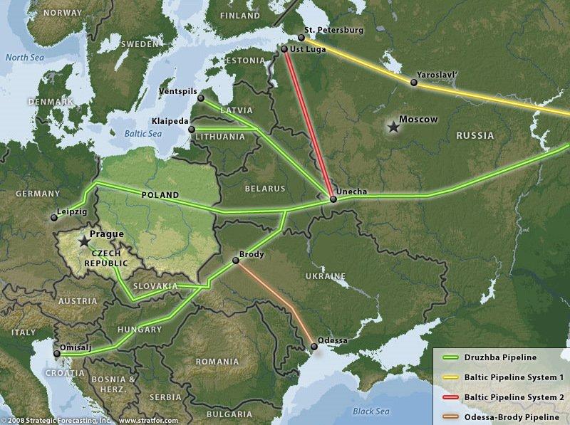 Baltarusijos sieną į Rusijos Primorsko ir Ust Lugos uostus, ilgainiui turėtų pakeisti Rusijos naftos eksporto srautus iš pasenusio Družbos naftotiekio, nutiesto per Rytų ir Vidurio Europos valstybių