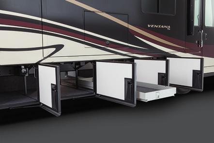 Convenience at every turn. Inside and out, Ventana includes the extras you d expect from Newmar.