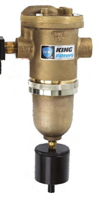 Air-Guard Bronze Filter is distinguished by its extremely rugged cast bronze housing and sump.