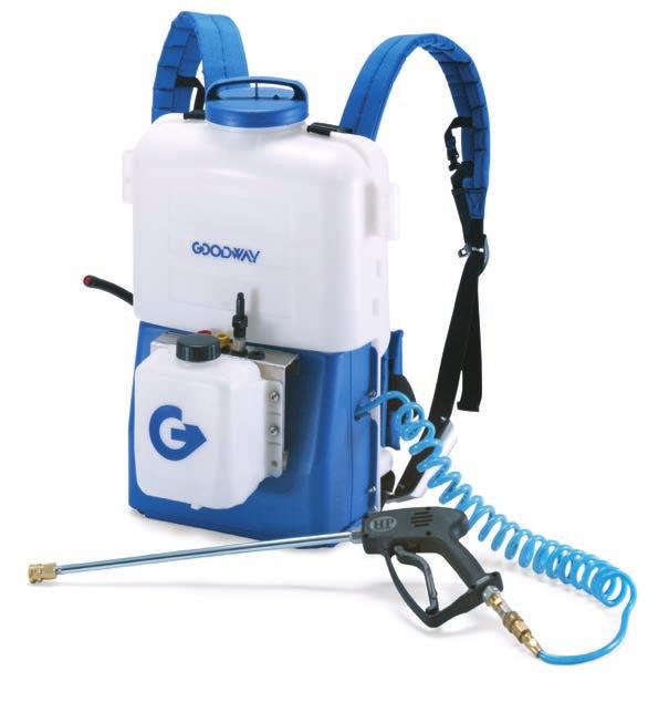 Chemical cleaning is as easy as pushing a button with an integrated chemical tank and control wand. A gallon of CoilShine cleaning solution is included for tough, fume-free cleaning.