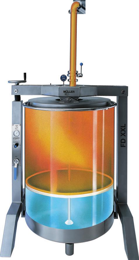 Not only is it big, it's great: the Müller FD XXL drum-emptying system The Müller XXL