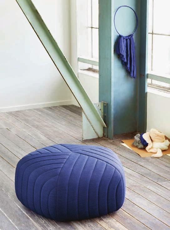The FIVE pouf explores the possibility and tension of the pentagon shape.