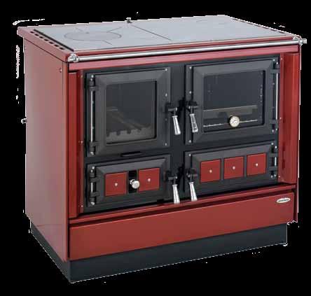 baking performance glass oven door equipped with a temperature gauge flue exit top, rear