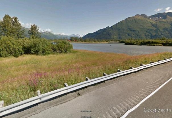 Seward Highway 75 to 90 Figure 9. View to the northeast from KOP 2 across the Placer River.