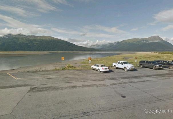 Changes to the highway across Turnagain Arm will not be visible at this distance. Figure 26.