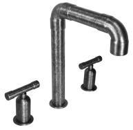 TUB FILLER WE-RTF-DM-LBO-S $1950 TALL DECK MOUNT LAV FAUCET WITH ELBOW