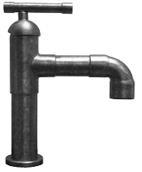 BRUT COLLECTION BRUT SHORT LAV FAUCET WITH FIXED ELBOW SPOUT BRUT-LBO-S-FX $1490 6-1/2" CENTER TO AERATOR