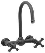 HEIGHT, TO SPOUT TIP DECK FAUCET WITH LARGE SWIVEL SPOUT CERAMIC HOT & COLD BUTTONS BS-DM-LG $1650 11" CENTER TO AERATOR 9" HEIGHT, TO SPOUT TIP DECK FAUCET WITH LARGE SWIVEL SPOUT AND SIDE SPRAY
