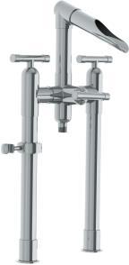 CENTER TO CENTER INCLUDES STABILIZER TEE WB-RTF-WM-WF-HS $4100 IMAGE COMING SOON WALL MOUNT TUB FILLER WITH WATERFALL SPOUT AND HANDSHOWER 8" SPREAD, CENTER TO CENTER DECK MOUNT TUB FILLER (SHOWN)
