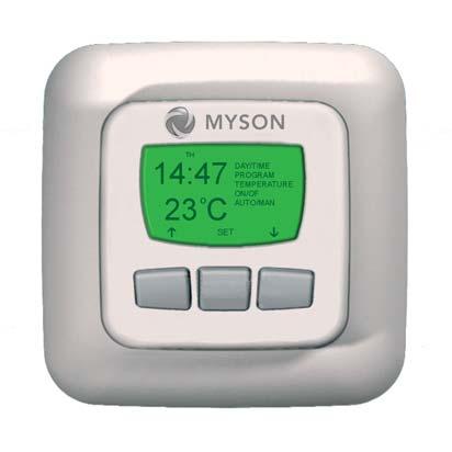 Remove the display housing by inserting a blunt, suitable instrument into the square hole at the top of the thermostat and exerting pressure.