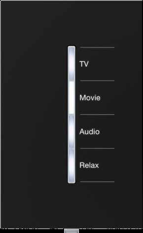 For example, integration with your A / V system means one button press will soften lights, lower shades and the projector,