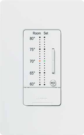 Unique design Our 3-part thermostat provides precise temperature control from room to room. This solution has a wall control with a clean aesthetic and a hidden HVAC controller.