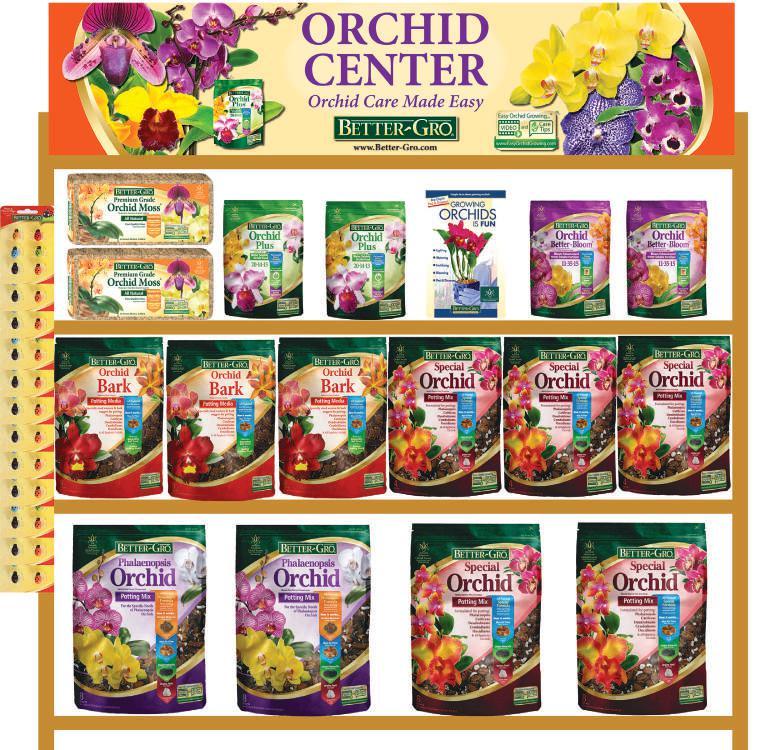 079925050025 8 qt. 10 50000 Special Orchid Mix 079925050001 4 qt. 15 50180 Orchid Bark 079925050186 4 qt. 15 50110 Phalaenopsis Mix 079925050117 8 qt.
