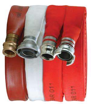 Concrete 445mm x 280mm 580mm x 415mm HYD072-MS-STD-NA layflat fire hose SRI FIRE HOSE, TYPE 1 Internal rubber lining combined with closely woven polyester fibre.