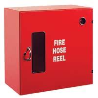 HOSE REEL CABINET architrave Overall MODEL F HOSE REEL CABINET Hose Reel mounting against back wall 0.