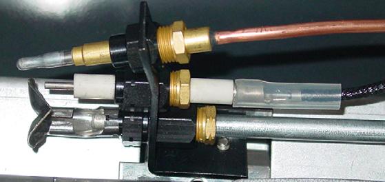 Disconnect pilot supply tube from pilot burner to access pilot injector. Thermocouple Pilot Burner Piezo Igniter 2.