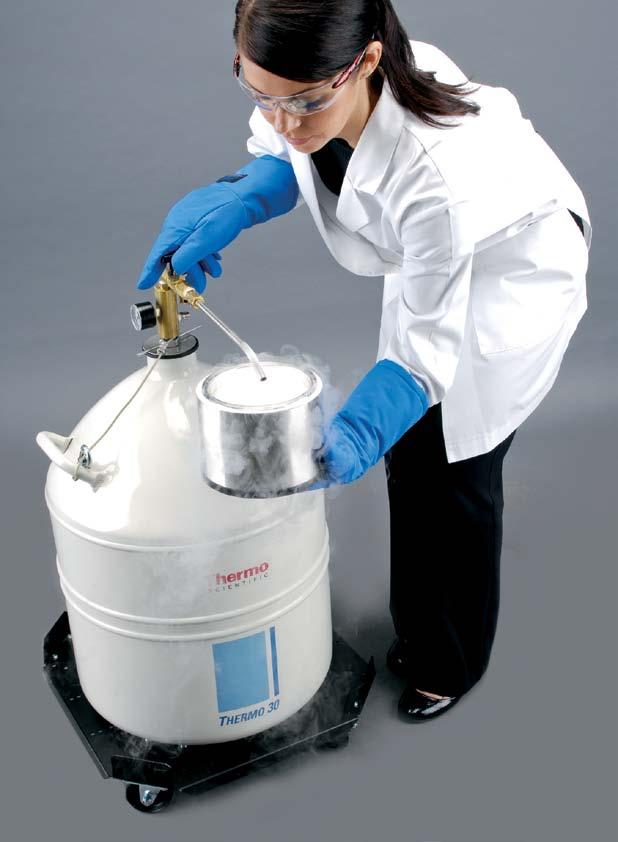 Thermo Scientific Thermo Series Liquid Nitrogen Transfer Vessels Designed for storing and dispensing small amounts