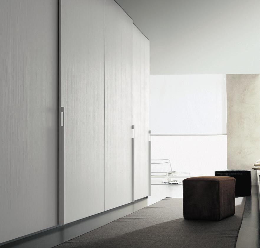 Sand CR&S Poliform The aesthetics of wood in a wide range of colours, from total white to walnut c.