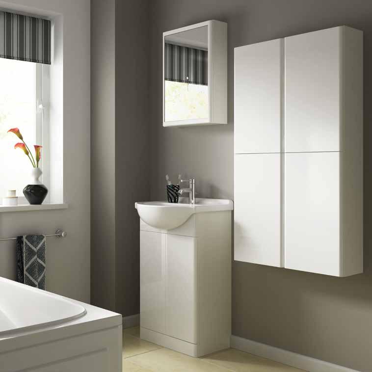 Bettona Curved Fitted Bathroom Furniture Bettona s stunning curved edges with a push mechanism for opening and closing offers a stylish,