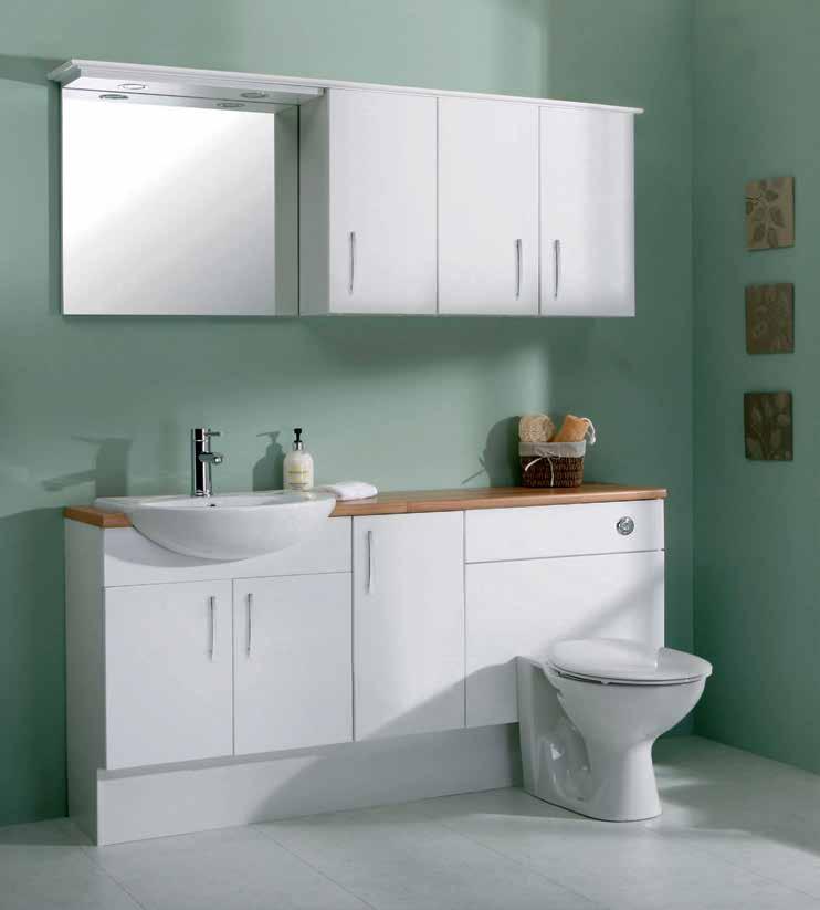 6 5 4 4 4 8 2 1 3 9 7 Seville Fitted Furniture The Seville range is perfect for all bathrooms large or small. Simply choose from our modular pieces to create the storage you need.
