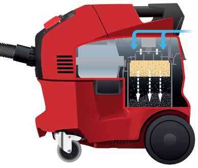 power tools. Hilti AirBoost filter technology Hilti AirBoost filter technology lays the foundation for a clean, virtually dustless workplace.