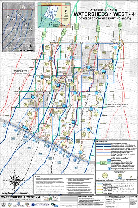 909 / 390-8880 2006-2007 JBA prepared the Drainage Master Plan for 5,100 acres of the Victor Valley Developers Association (VVDA) multitract