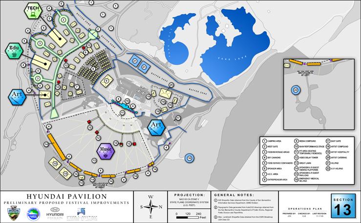Special Event Conceptual GIS & Draft Operations Plan Glen Helen Regional Park, San Bernardino County, CA Deployed
