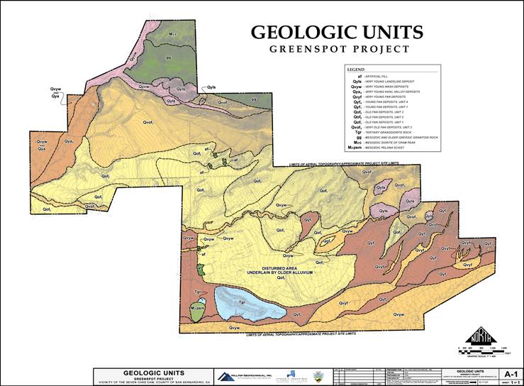 Geologic GIS for Development Feasibility Report Greenspot, San Bernardino County, CA Hilltop Geotechnical, Inc.