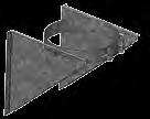 ttaches to pipe above or below tee. Triangular bracket may be inverted. djustable base provides 2-6 clearance to wall.