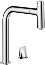 221 M7119-H200 Select 2-hole single lever kitchen mixer with pull-out spout,
