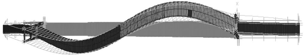 section and the circular box columns of the approach viaducts were modeled as frame element. The established FE model is shown in Figure 6.