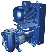 Type F & DL - Horizontal Pump Horizontal pump with base Vertical mounted pump on support, with suction pipe elbow Drive via coupling or by pulley / drive belt Recessed impeller, flat profile or with