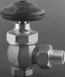 Hoffman Specialty Valves Supply Valves Model 185C Radiator Supply Valve Suitable for hot water, cold water or steam Brass / bronze construction Non-rising stem; packless construction Available in