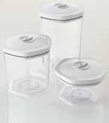 C. Preserving Food in Canisters 1. Ensure canisters are clean and dry (see Fig 4). Note: Do not immerse canister lids in water, wipe with a damp cloth only. 2.